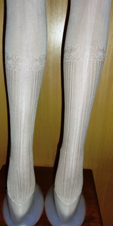 xxM272m Early silke lace Stockings White